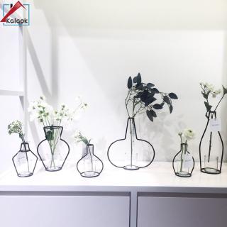 New Nordic Minimalist Vase Black Brief Flower Racks Ornament