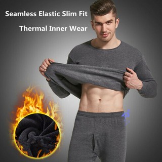 GY Men Seamless Elastic Warm Velvet Inner Wear Thermals Underwear Pajama Set for Home @ph (2)