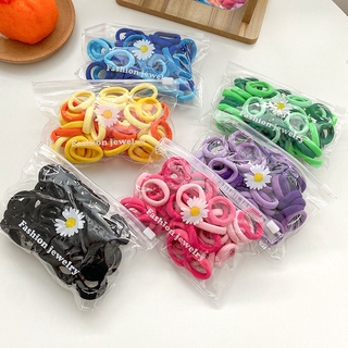 Kids Hair Ties, Small Elastic Toddler Hair Ties Seamless Hair Bands Colored Soft Ponytail Holders for Kids Girls Scrunchies Hair Accessories