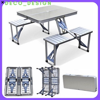 Foldable Picnic Table and Chair Set Table folded| Multipurpose Rectangle Table