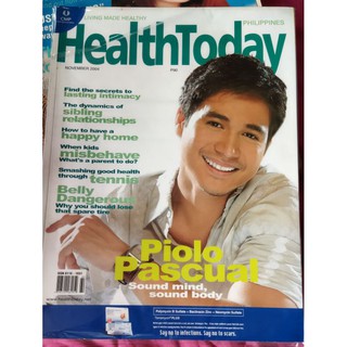 Kalibruhan: HEALTH TODAY MAGAZINE: PIOLO PASCUAL (NOVEMBER 2004)