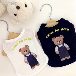 ₪○☒Summer thin pet bear vest Teddy cat VIP Bichon Hiromi Schnauzer dog small dog clothes