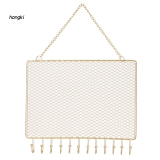 HH Jewelry Necklace Organizer Hanging Hook Necklace Ring Bracelet Storage Holder Rectangle for Shop Retail (6)