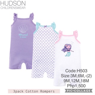 Hudson 3pack Rompers H503