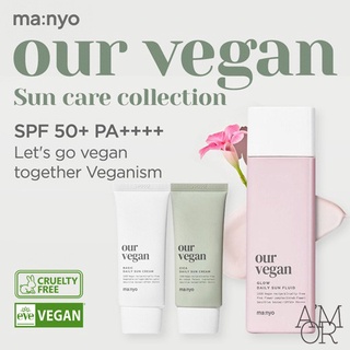 【Ready Stock】✲✇☽[Manyo Factory] Our Vegan Sun Care 3 types (Sun Cream Basic/Sun Fluid Glow/Sun Cream