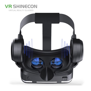 ◆VR SHINECON G04E 3D VR Glasses Headset with earphones for 4.7-6.0 inches Android iOS Smart Phones