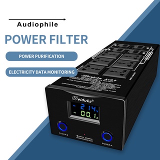 Weiduka AC 9.9 Power Filter Power Conditioner Surge Protection with EU Outlets Power Strip Standard