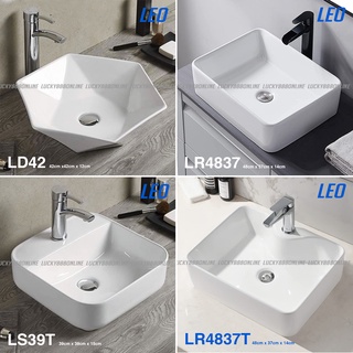 TAIWAN Ceramic Counter and Wall Lavatory Basins FAUCET NOT INCLUDED (2)