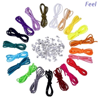 Feel Multi-colored Flat Faux Suede Cord Flat Faux Suede Braiding Weaving DIY Supplies