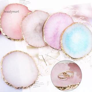 LH-Resin Jewelry Necklace Ring Earrings Display Plate Tray Holder Dish Organizer (1)
