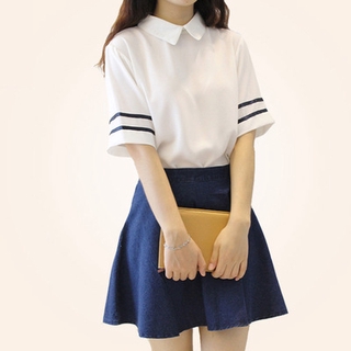 British Navy Wind Sailor Uniform Japanese and Korean School Uniform JK Uniform Student Uniform COS Class Uniform College Style Suit