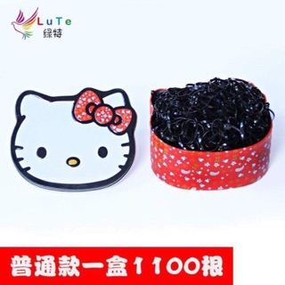 1 Box hello kitty with rubber hair bands 1100pcs/set