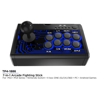 DOBE Original 7-in-1 Arcade Fighting Wired Joystick Game Controller for PC, PS4, Switch, Xbox (7)