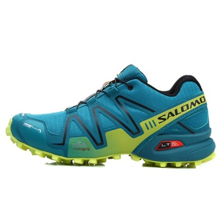 NEwest Men Salomon Speed Cross 3 Running Shoes Blue & Yellow Hot Sale NE123 (8)