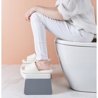 ✆Minimalist Foldable Space Saving Step Foot Stool for Bathroom - Adults, Kids, Constipation (4)