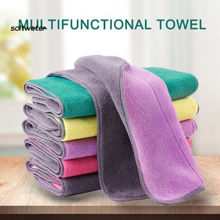 【ST】Double Side Hand Towel Hanging Kitchen Bathroom Dish Cleaning Drying Washcloth