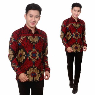 Batik Distro Men Embroidery SOGAN HRB026 BATIKAF NOTOARTO