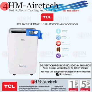 TCL 1.5 HP Portable Airconditioner (TAC-12CPA/W)