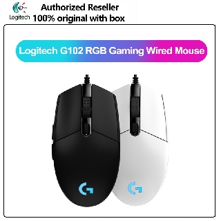 COD 100% Original Logitech G102 Gaming Wired Mouse Optical Wired Game Mouse Support Desktop/ Laptop Support windows