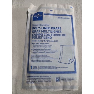 Poly-lined drape sterile medline poly-lined drape sterile 10 pieces per pack