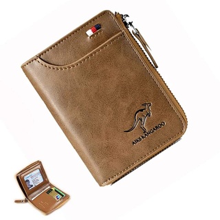 Wallet card case2020 New Brand Men Wallets Genuine Leather Vintage Male Small Zipper Purse Wallet wi