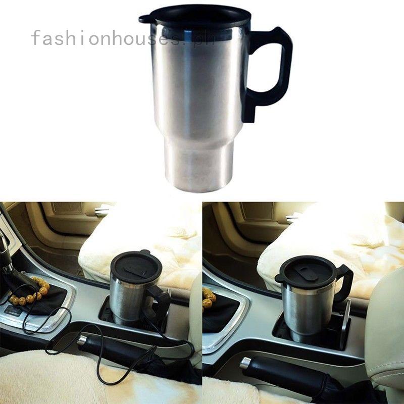 12V Car Heating Cup Electric Kettle Thermal Heater Boiling Coffee Bottle 450ML