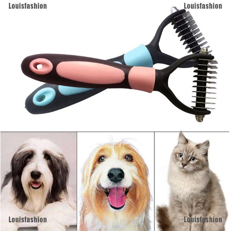 NTPH ✹★ 1Pc Pet Dog Cat Hair Fur Shedding Trimmer Grooming Rake Comb Brush Tools