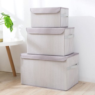 Fabric folding storage box Large clothes storage box Fabric storage box Folding storage box with lid Wardrobe household washable storage box Spot is now available