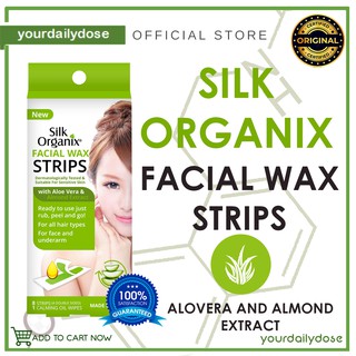 Silk Facial Body Wax Strips 8strips