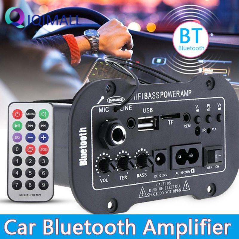 Bluetooth Car Audio Amplifier HiFi MP3 MIC Remote Control Qm