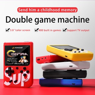 400 in 1 Handheld Game Console Retro Mini Gameboy Game Console Built-In 400 Games 3.0 inch Color Support doubles AV Out