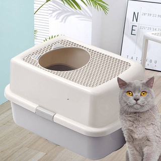 Top-In Litter Box Oversized Anti-Splash Cat Toilet Cat Supplies Extra Large Fully Enclosed Deodorant Cat Litter Basin Dog toilet cat litter basin Cat Toilet pet toilet pet supplies