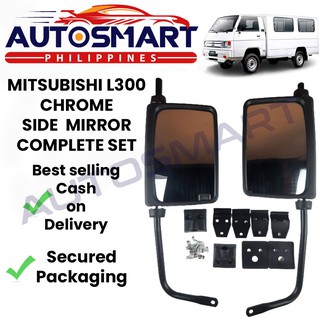 Mitsubishi L300 Chrome Big Side Mirror Complete Set