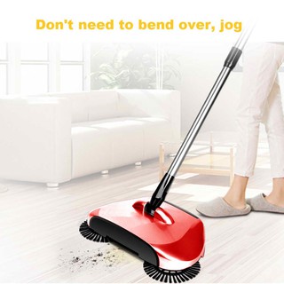 Wonder Sweeper Spin Broom And Dust Pan All In One