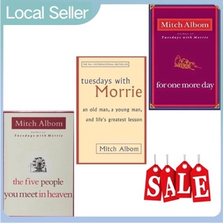 Brand New Mitch Albom 3 Books Set (Tuesdays with Morrie, For One More Day, The Five People You Meet