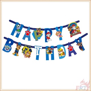 ♦ Party Decoration - Banner ♦ Paw Patrol Happy Birthday Banner Series 05 Party Needs Decor Girls Birthday Party Supplies Decoration Banner