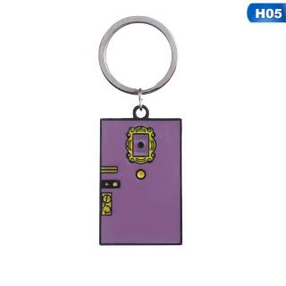 Jewelry Monica's Door Keychain Central Perk Coffee Time Key Chain for Women Men Fans Car Keyring (3)