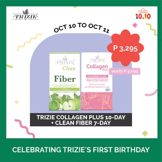 TRIZIE Collagen PLUS 10 Day and Clean Fiber 7 Day