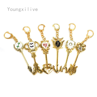 [] Youngxilive.ph Fairy Tail Keychain Aquarius Keychain Lucy Starling Keychain Gold 12 Pendant Pendant
