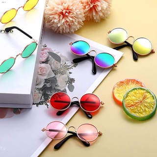 ❂Small Pet Sunglasses Retro Dog Sunglasses Round Metal Puppy Sunglasses Eyewear for Cats and Dogs