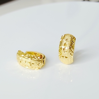 XO Jewelry 24k Bangkok Gold Plated clip Earrings