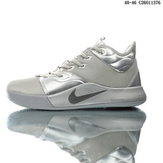 Original Nike Paul George PG 3 EP Gray Basketball NBA Shoes (2)