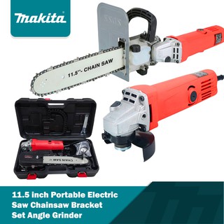 Makita 11.5" Inch Electric Chainsaw Bracket Set with Angle Grinder Power Tools Set