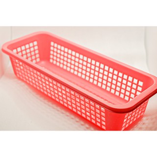 Pink Basket Tray Multipurpose Rectangular Tray