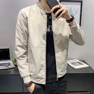 Jacket Male Spring And Autumn Trend Handsome Tops Casual Stand Collar Men Jacket Baseball