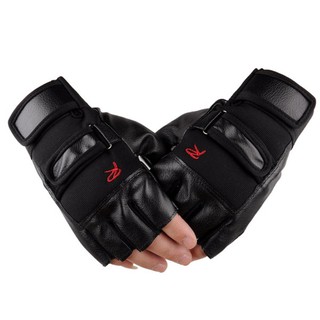 [COD]Open Finger Gloves Sport Fitness High Strength Weight Lifting Gym Exercise Sport Fitness Sports Leather Gloves (6)