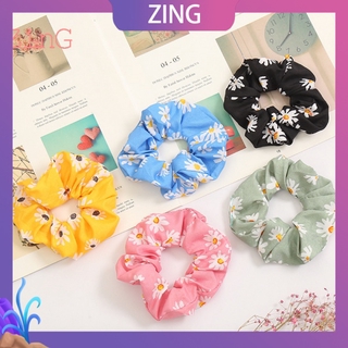 ZinG Korean girl hair ring daisy series hair rope fashion large intestines Zama tail rubber band