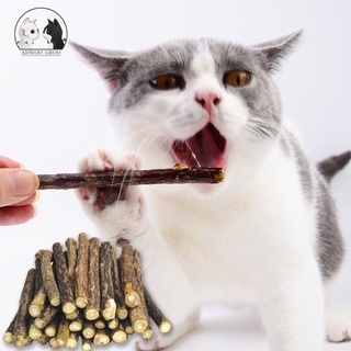 Pure Natural Catnip Pet Cat Toy Suit Safety Molar Toothpaste Branch Cleaning Teeth Silvervine Cat Snacks Sticks Pet Supplies