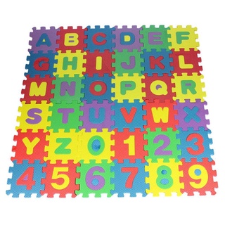 36pcs/Set Letters Numerals Puzzle Pad Kids Rug Soft Floor Play Mat Toys Eva Foam Puzzle Souptoys