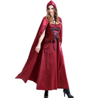 shopeeNo.1☇✴✁Halloween Little Red Riding Hood costumes Children's parent child Christmas costumes co